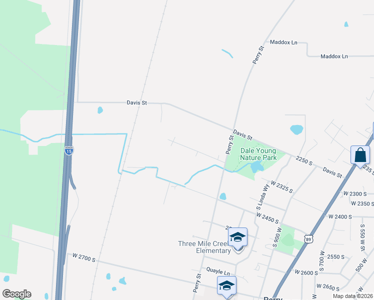 map of restaurants, bars, coffee shops, grocery stores, and more near 1341 West 2350 South in Perry