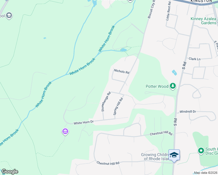 map of restaurants, bars, coffee shops, grocery stores, and more near 67 Stonehenge Road in South Kingstown