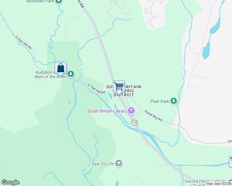 map of restaurants, bars, coffee shops, grocery stores, and more near in Southbury