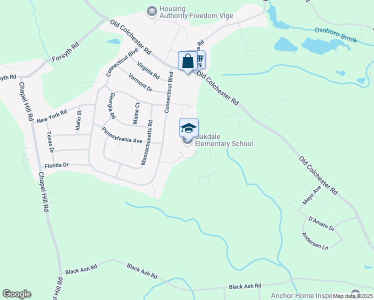 map of restaurants, bars, coffee shops, grocery stores, and more near 30 Indiana Circle in Montville