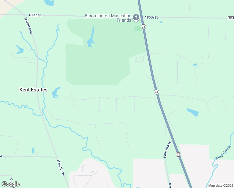map of restaurants, bars, coffee shops, grocery stores, and more near 2675 Northwood Drive in Muscatine