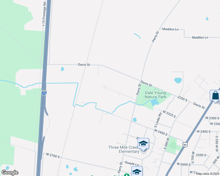 map of restaurants, bars, coffee shops, grocery stores, and more near 1298 West 2450 South in Perry