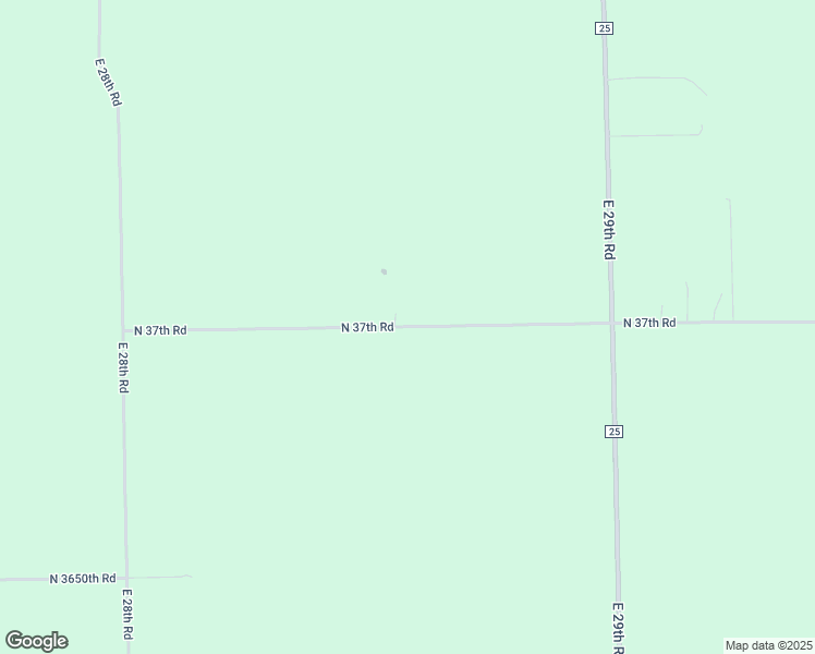 map of restaurants, bars, coffee shops, grocery stores, and more near North 37th Road in Sheridan