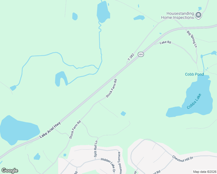 map of restaurants, bars, coffee shops, grocery stores, and more near 1870 Lake Ariel Highway in Lake Ariel