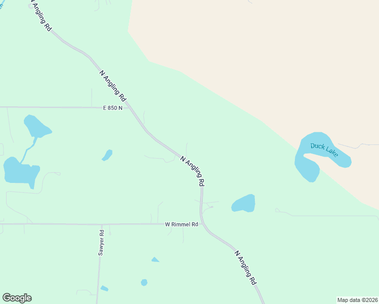 map of restaurants, bars, coffee shops, grocery stores, and more near 8256 North Angling Road in Kendallville