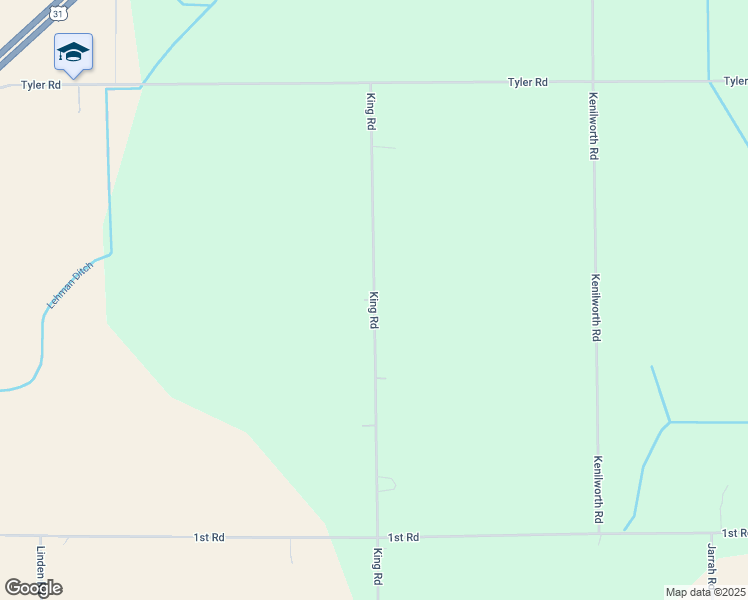map of restaurants, bars, coffee shops, grocery stores, and more near 534 King Road in Bremen