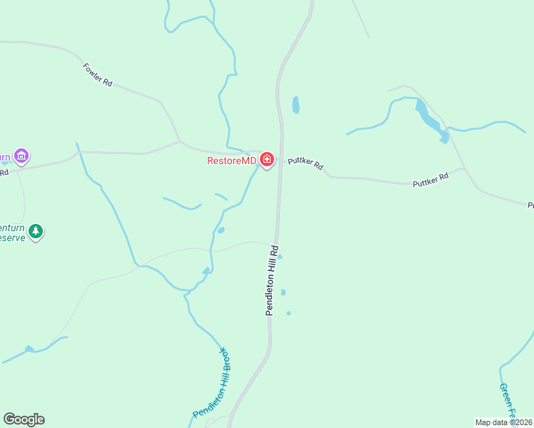 map of restaurants, bars, coffee shops, grocery stores, and more near 523 Pendleton Hill Road in North Stonington