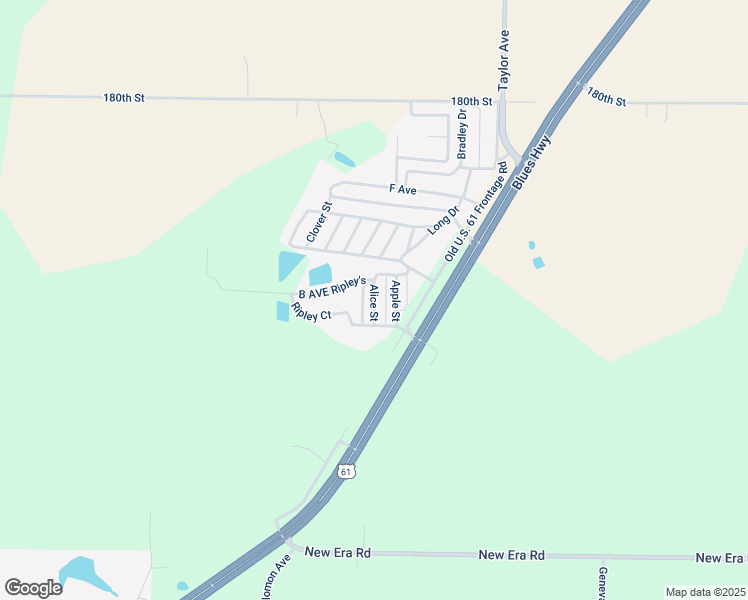 map of restaurants, bars, coffee shops, grocery stores, and more near Alice Street in Muscatine