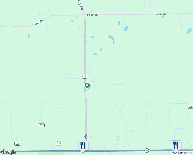 map of restaurants, bars, coffee shops, grocery stores, and more near 14525 Sperry Road in Geauga County
