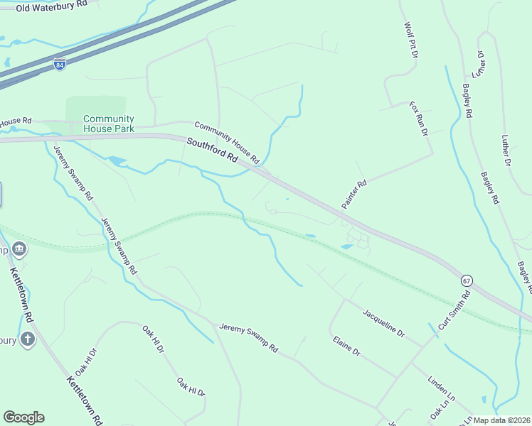 map of restaurants, bars, coffee shops, grocery stores, and more near 61 Far View Cmns in Southbury