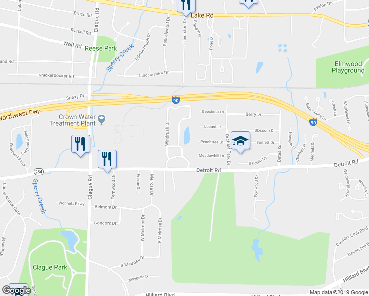map of restaurants, bars, coffee shops, grocery stores, and more near 868 Brick Mill Run in Westlake