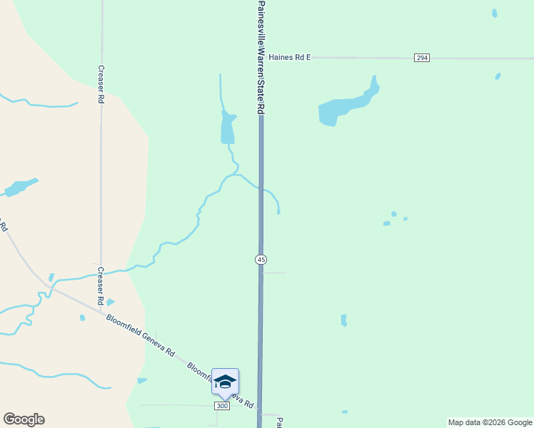 map of restaurants, bars, coffee shops, grocery stores, and more near 9190 Warren Painsville in North Bloomfield
