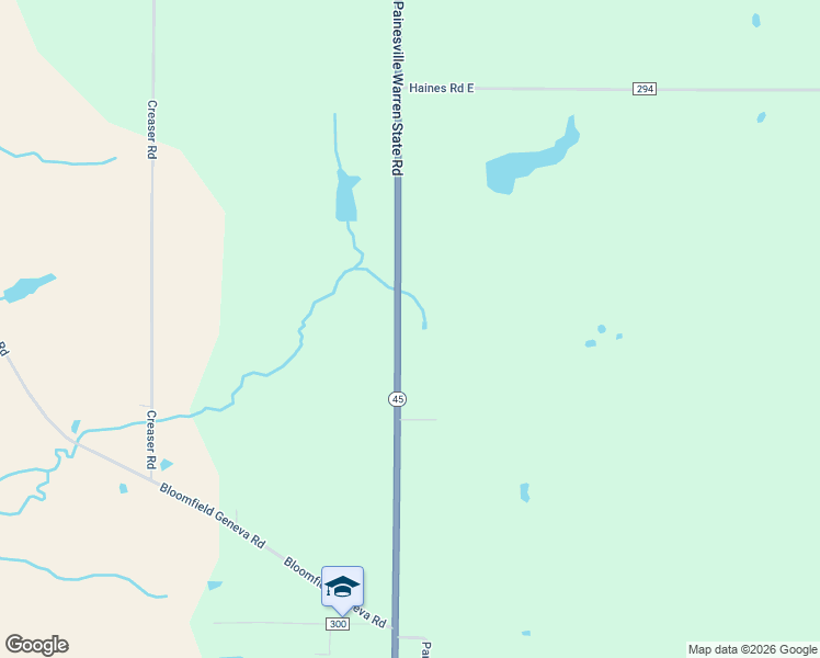 map of restaurants, bars, coffee shops, grocery stores, and more near 9190 Warren Painsville in North Bloomfield