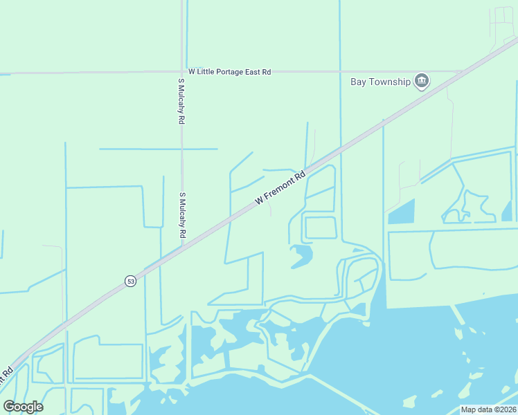 map of restaurants, bars, coffee shops, grocery stores, and more near 4992 West Fremont Road in Port Clinton