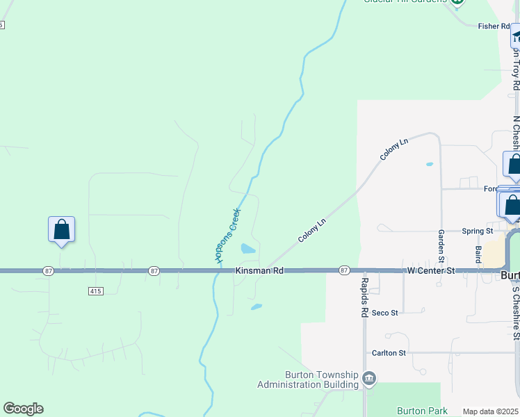 map of restaurants, bars, coffee shops, grocery stores, and more near 14478 Aldersyde Drive in Burton