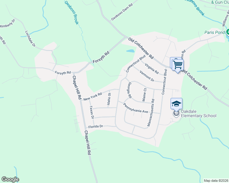 map of restaurants, bars, coffee shops, grocery stores, and more near 7 New York Road in Montville