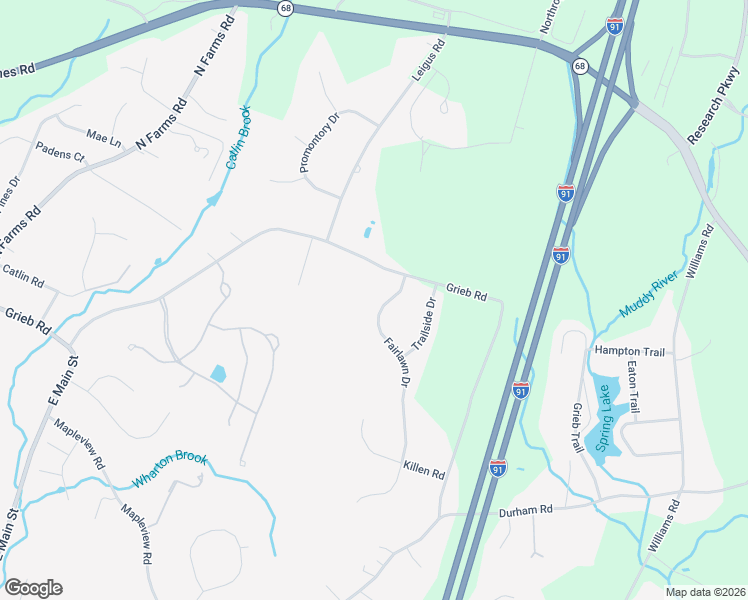 map of restaurants, bars, coffee shops, grocery stores, and more near 9 Fairlawn Drive in Wallingford