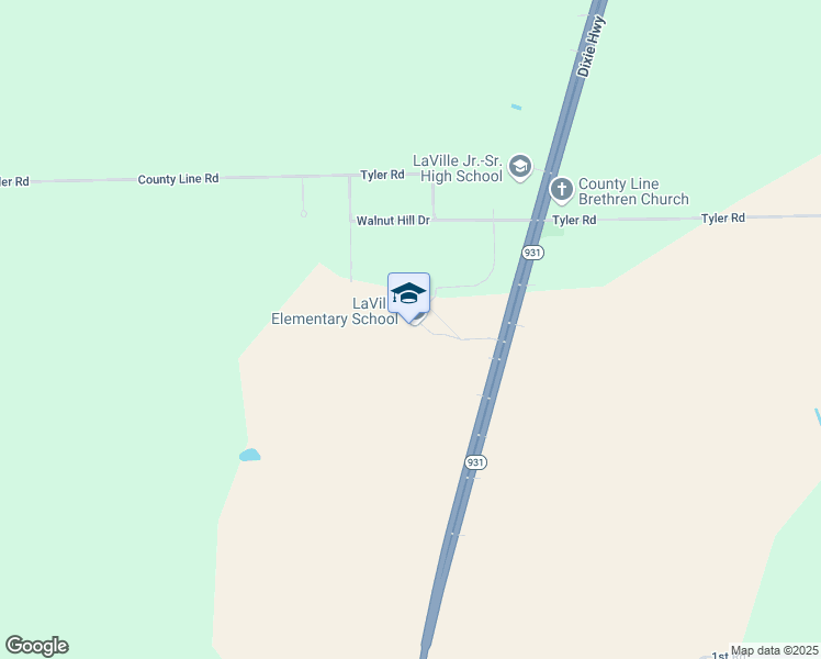 map of restaurants, bars, coffee shops, grocery stores, and more near 12645 Tyler Road in Lakeville