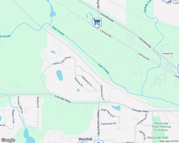 map of restaurants, bars, coffee shops, grocery stores, and more near 514 Shamrock Lane in Valparaiso
