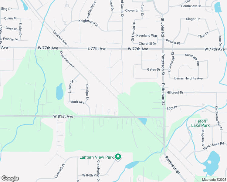 map of restaurants, bars, coffee shops, grocery stores, and more near 13104 West 81st Avenue in Dyer