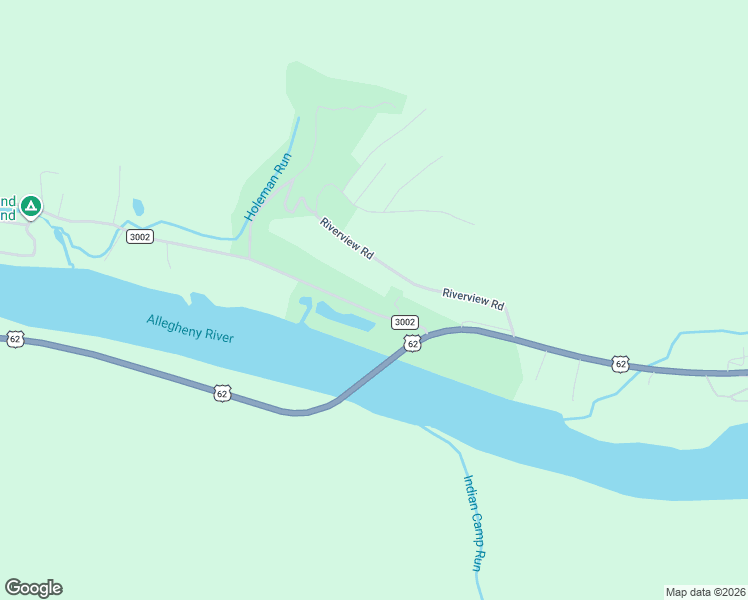 map of restaurants, bars, coffee shops, grocery stores, and more near U.S. 62 in Tionesta