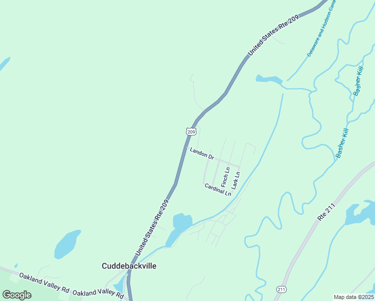 map of restaurants, bars, coffee shops, grocery stores, and more near 1228 U.S. 209 in Cuddebackville