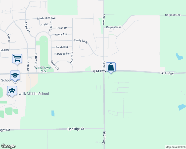 map of restaurants, bars, coffee shops, grocery stores, and more near 2626 North Avenue in Norwalk