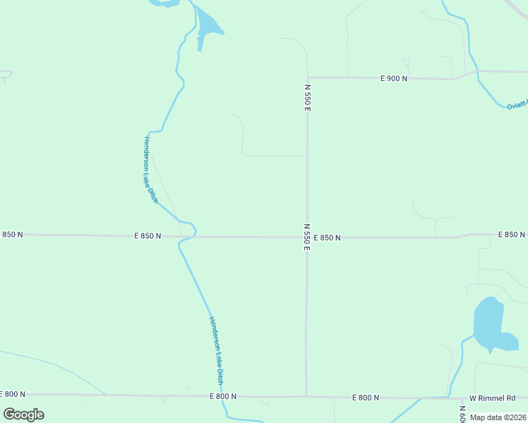 map of restaurants, bars, coffee shops, grocery stores, and more near 5377 East 850 North in Kendallville