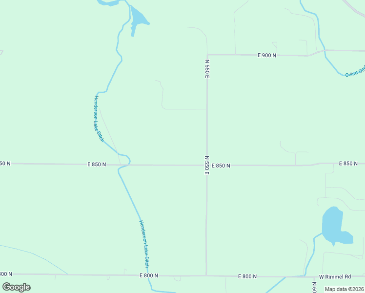 map of restaurants, bars, coffee shops, grocery stores, and more near 5377 East 850 North in Kendallville