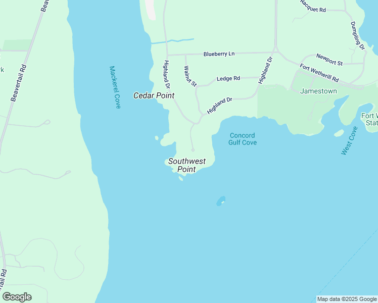 map of restaurants, bars, coffee shops, grocery stores, and more near 240 Highland Drive in Jamestown