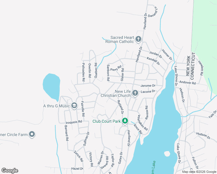 map of restaurants, bars, coffee shops, grocery stores, and more near 10 Sanborn Road in Patterson