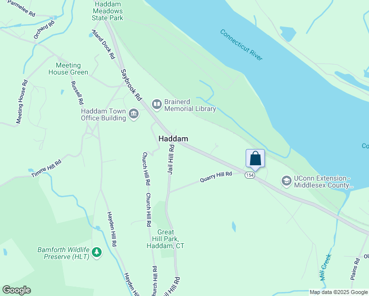 map of restaurants, bars, coffee shops, grocery stores, and more near 963 Saybrook Road in Haddam