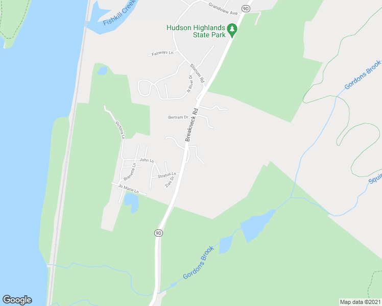 map of restaurants, bars, coffee shops, grocery stores, and more near 508 New York 9D in Beacon