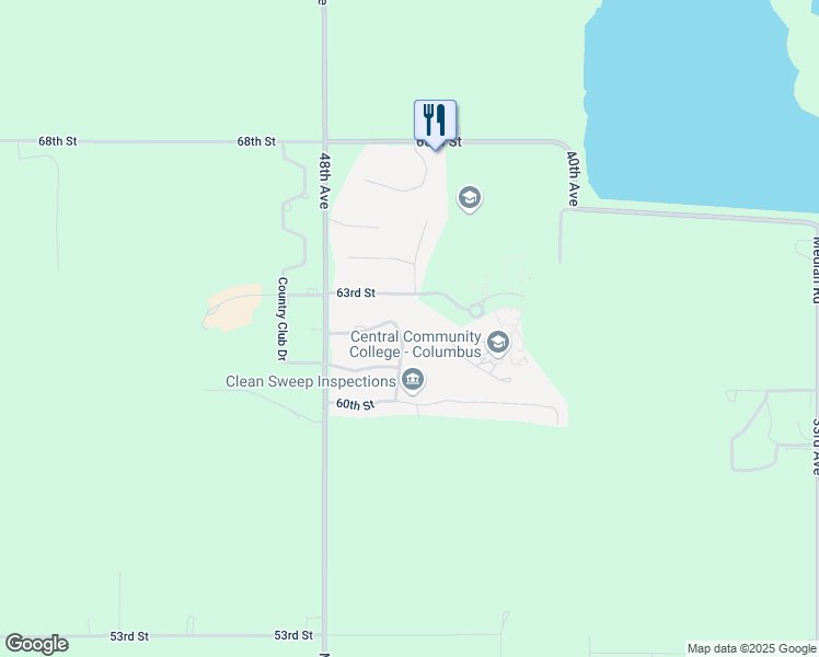 map of restaurants, bars, coffee shops, grocery stores, and more near 6051-6151 Meyer Road in Columbus