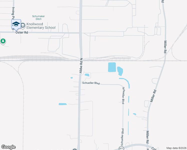 map of restaurants, bars, coffee shops, grocery stores, and more near 1117 Abbe Road North in Sheffield