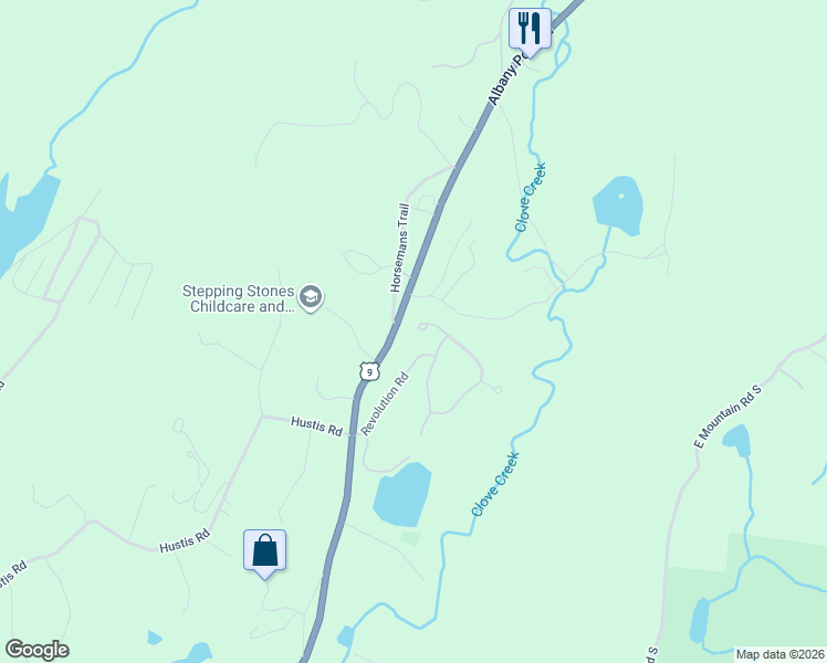 map of restaurants, bars, coffee shops, grocery stores, and more near 10 Maggie May Way in Cold Spring