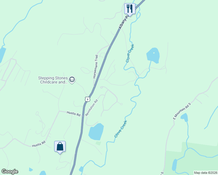 map of restaurants, bars, coffee shops, grocery stores, and more near 2 Maggie May Way in Cold Spring