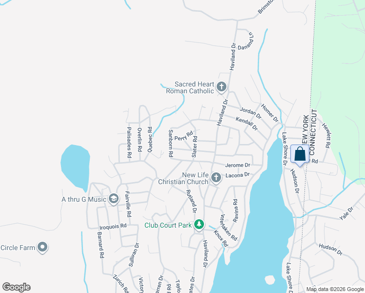 map of restaurants, bars, coffee shops, grocery stores, and more near 35 Perry Road in Patterson