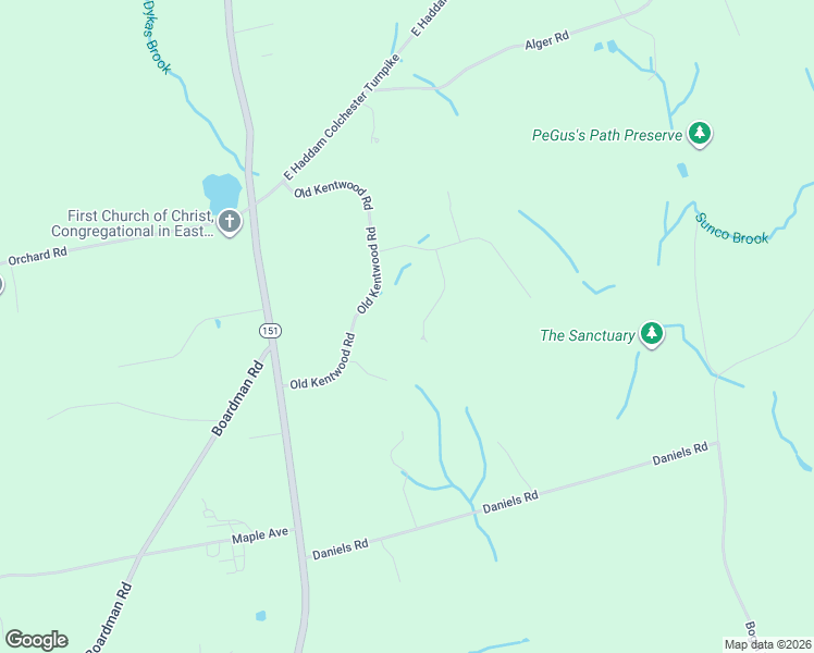map of restaurants, bars, coffee shops, grocery stores, and more near 11 Casner Road in East Haddam