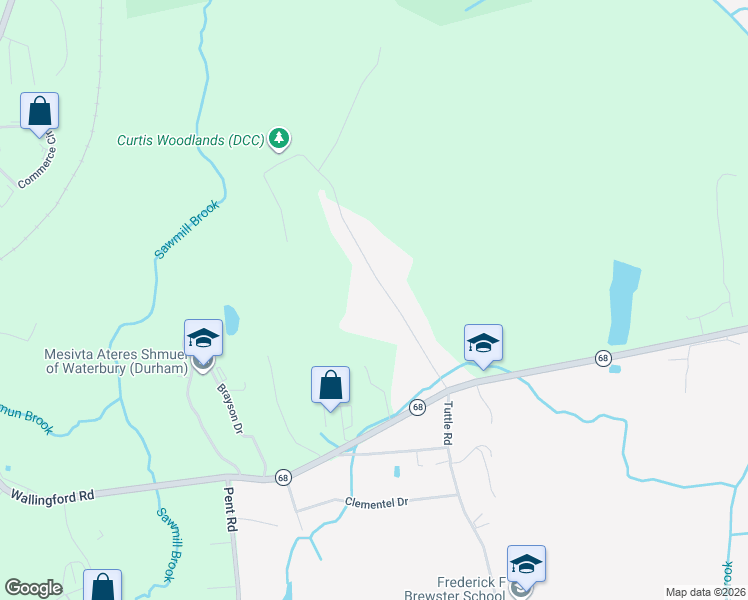map of restaurants, bars, coffee shops, grocery stores, and more near 63 Dunn Hill Road in Durham