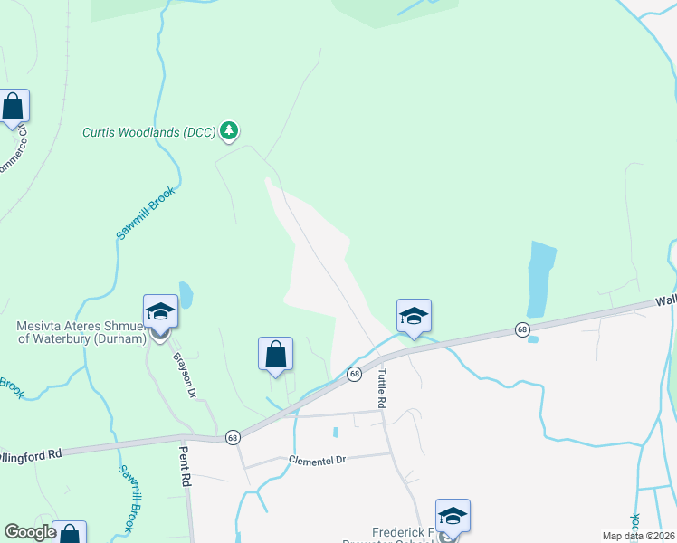 map of restaurants, bars, coffee shops, grocery stores, and more near 63 Dunn Hill Road in Durham