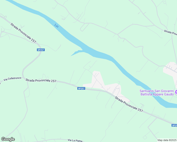 map of restaurants, bars, coffee shops, grocery stores, and more near 1 Contrada Santa Lucia in Provincia di Frosinone