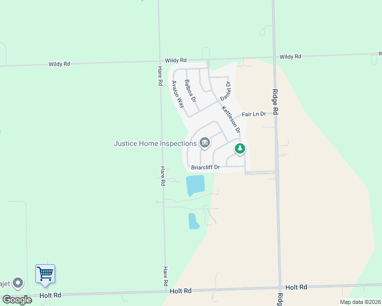 map of restaurants, bars, coffee shops, grocery stores, and more near 728 Briarcliff Drive in Minooka