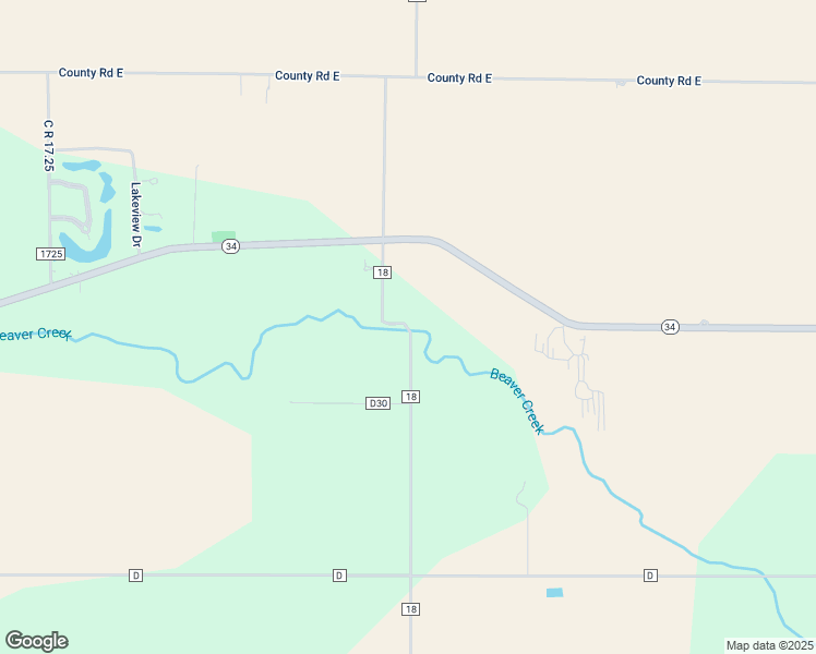 map of restaurants, bars, coffee shops, grocery stores, and more near 4461 County Road 18 in Bryan