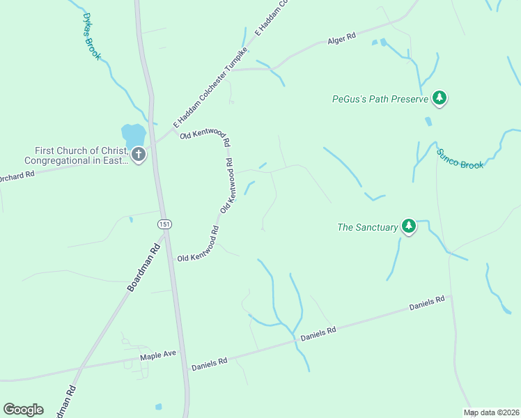 map of restaurants, bars, coffee shops, grocery stores, and more near 11 Casner Road in East Haddam
