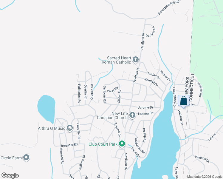 map of restaurants, bars, coffee shops, grocery stores, and more near 35 Perry Road in Patterson