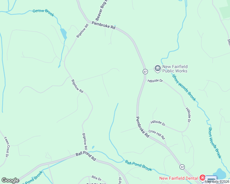 map of restaurants, bars, coffee shops, grocery stores, and more near 7 Leonard Drive in New Fairfield