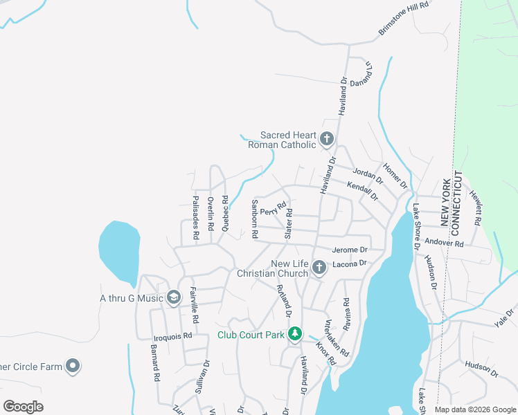 map of restaurants, bars, coffee shops, grocery stores, and more near 40 Sanborn Road in Patterson