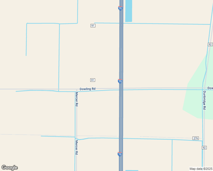 map of restaurants, bars, coffee shops, grocery stores, and more near 11786 Dowling Road in Bowling Green