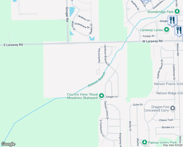 map of restaurants, bars, coffee shops, grocery stores, and more near 2205 Sanford Avenue in New Lenox